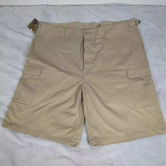 Rothco Shorts Mens 3XL‎ 47" Cargo Khaki Ultra BDU Adjustable USA Military NEW - Picture 1 of 15